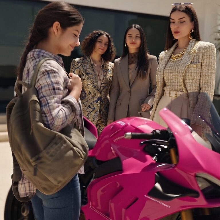 Estaba PRESUMIENDO una moto ROSA que no era de ELLA